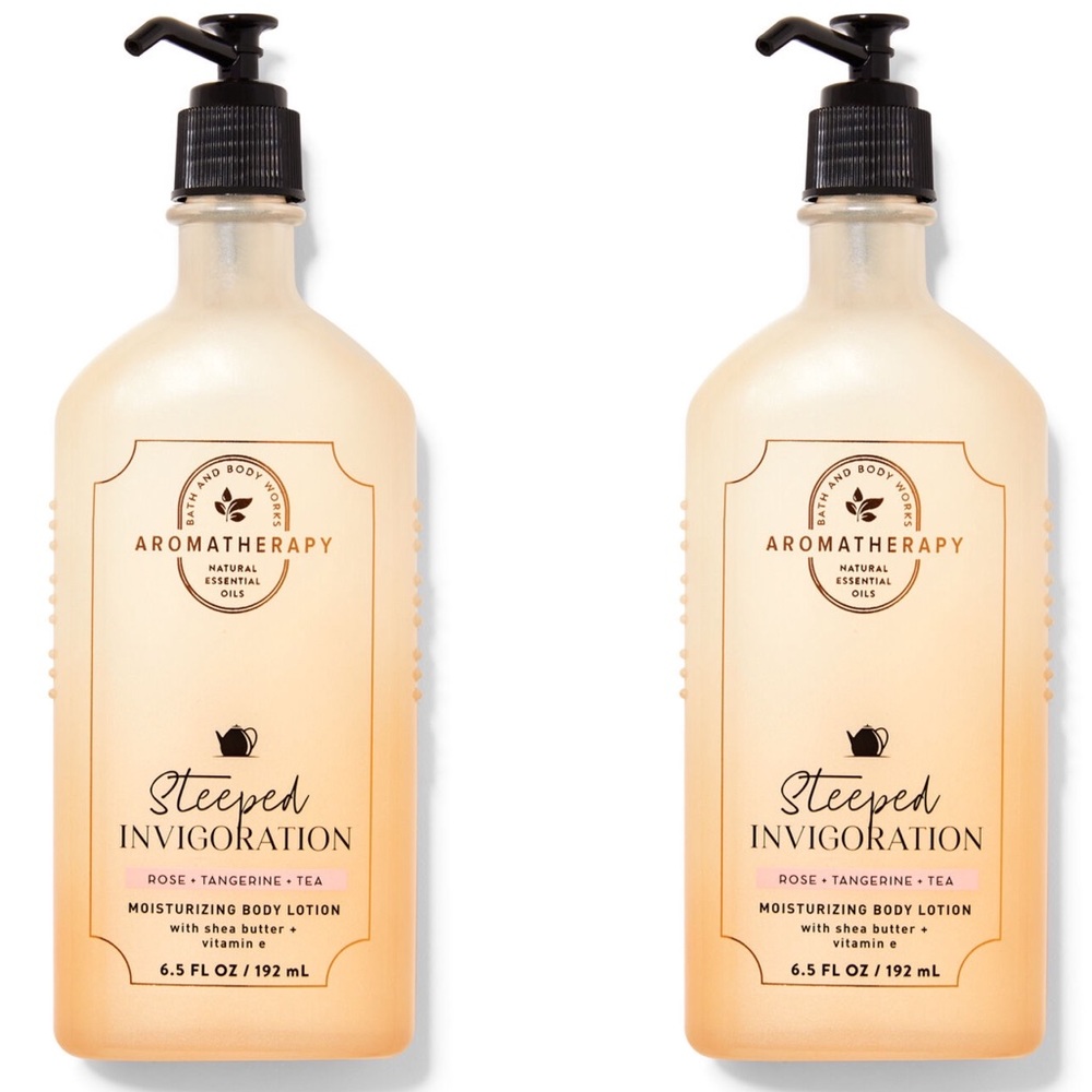2 B&BW Aromatherapy Steeped Invigoration Rose, Tangerine & Tea Body Lotion - Picture 2 of 2
